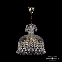 Светильник подвесной 14781/30 G Balls Bohemia Ivele Crystal прозрачный 5 ламп, основание золотое в стиле классический balls