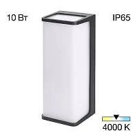 Настенный светильник уличный LED Domus CLU0802 Citilux уличный IP65 чёрный на 1 , плафон белый в стиле современный хай-тек LED