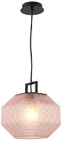Светильник подвесной Chest 2127/12/01P Stilfort розовый 1 лампа, основание чёрное в стиле современный 
