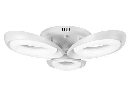 Люстра потолочная ЛЕД с пультом Флайинг (Fancy) FS-011-X3 72W WH iLedex белая на 1 лампу, основание белое в стиле хай-тек современный с пультом фото 3