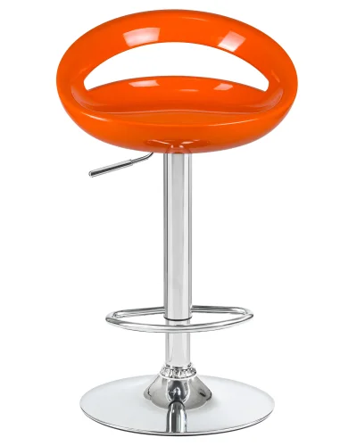Стул барный набор 2 шт. SET-2 1010-LM DISCO, цвет сиденья оранжевый, цвет основания хром Dobrin, /полимер, ножки/металл/хром, размеры - 790*1000***470*440 фото 7