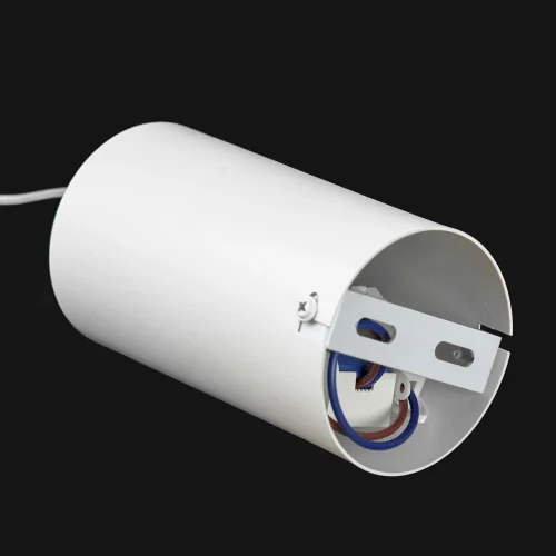 Люстра подвесная LED Hardin LSP-7426 Lussole белая на 1 лампу, основание белое в стиле современный хай-тек минимализм кольца фото 4