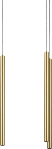 Светильник подвесной LED Tubo L3T747233 Lightstar золотой на 3 лампы, основание золотое в стиле минимализм современный трубочки фото 2
