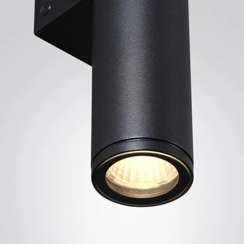 Настенный светильник LED уличный Tubus 7105/6WL Odeon Light уличный IP54 чёрный на 1 лампу, плафон чёрный в стиле хай-тек современный LED фото 3