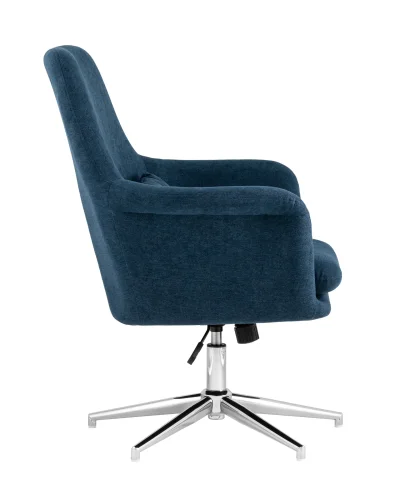 Кресло Рон регулируемое, синий УТ000034979 Stool Group, синий/ткань, ножки/металл/серебристый, размеры - ****850*760мм фото 5