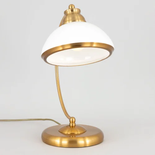 Настольная лампа CL401813 Citilux белая на 1 лампу, основание бронзовое жёлтое металл в стиле современный фото 3