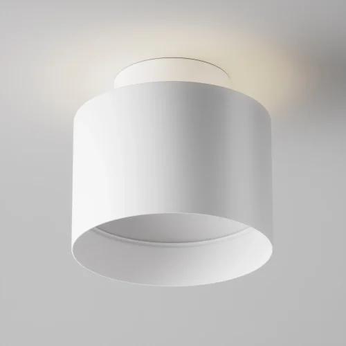Светильник накладной LED Planet C009CW-L12W4K Maytoni белый на 1 лампу, основание белое в стиле современный хай-тек круглый фото 5