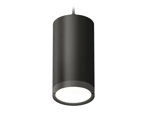 Светильник подвесной XP8162012 Ambrella light чёрный 1 лампа, основание чёрное в стиле хай-тек трубочки