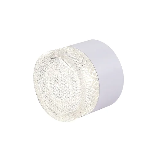 Светильник накладной LED CLT 140C80 WH 4000K Crystal Lux прозрачный 1 лампа, основание белое в стиле современный круглый фото 5