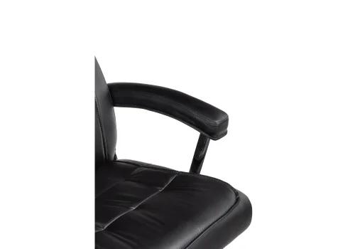 Компьютерное кресло Class black 15254 Woodville, чёрный/искусственная кожа, ножки/металл/хром, размеры - *1540***650*730 фото 9