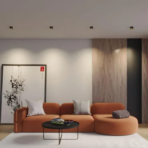 Светильник накладной LED с переключателем цветовой температуры Orbis 359593 Novotech белый чёрный на 1 лампу, основание чёрное в стиле современный хай-тек круглый фото 3