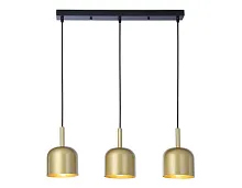 Светильник подвесной TR97118 Ambrella light золотой 3 лампы, основание чёрное в стиле лофт современный 