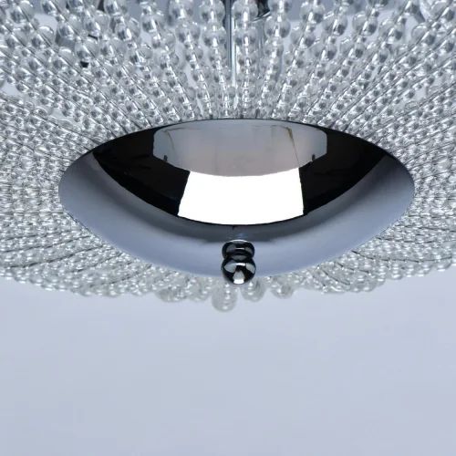 Люстра потолочная Бриз 111012510 MW-Light прозрачная на 10 ламп, основание хром в стиле классический  фото 9