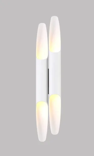 Бра настенный CLT 332W4-V2 WH-WH Crystal Lux белый на 4 лампы, основание белое в стиле современный фото 3
