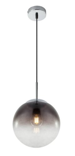 Светильник подвесной Varus 15861 Globo прозрачный серый 1 лампа, основание матовое никель в стиле современный шар