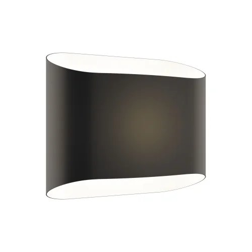 Бра Muro 808627 Lightstar чёрный белый на 2 лампы, основание серое хром в стиле хай-тек арт-деко 