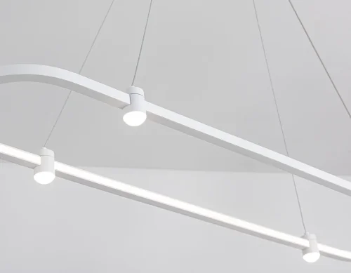 Светильник подвесной LED FL5588 Ambrella light белый 1 лампа, основание белое в стиле современный хай-тек  фото 7