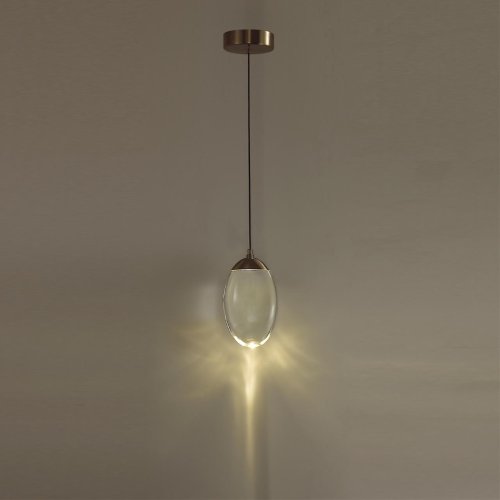 Светильник подвесной LED Pura 7159/3L Odeon Light прозрачный на 1 лампу, основание бронзовое в стиле хай-тек выдувное фото 3 Светильник подвесной LED Pura 7159/3L Odeon Light прозрачный на 1 лампу, основание бронзовое в стиле хай-тек выдувное фото 3