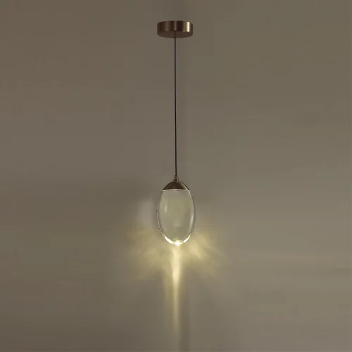 Светильник подвесной Pura 7159/3L Odeon Light прозрачный на 1 лампу, основание бронзовое в стиле хай-тек выдувное фото 3 Светильник подвесной Pura 7159/3L Odeon Light прозрачный на 1 лампу, основание бронзовое в стиле хай-тек выдувное фото 3