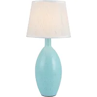 Настольная лампа Marian TL32804-T Toplight бежевая на 1 лампу, основание голубое керамика в стиле современный 