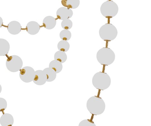 Светильник подвесной ЛЕД (комплект 3 подвеса 10L, 15L, 20L) Мони 07627-3S,20(3000K) Kink Light белый на 1 лампу, основание бронзовое в стиле современный шар фото 2