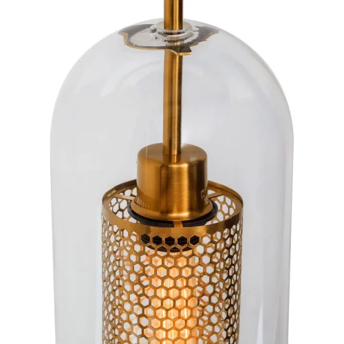 Светильник подвесной LOFT2566-E LOFT IT бронзовый прозрачный 1 лампа, основание бронзовое в стиле современный лофт  фото 2
