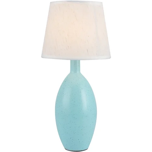 Настольная лампа Marian TL32804-T Toplight бежевая 1 лампа, основание голубое керамика в стиле современный 