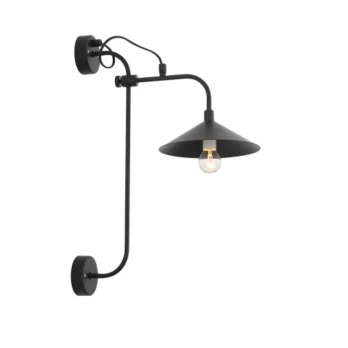Бра лофт Sсarno SL265.401.01 ST-Luce чёрный на 1 лампа, основание чёрное в стиле лофт  фото 2
