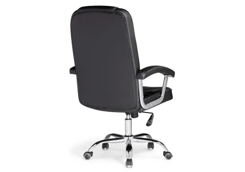 Кресло для руководителя Rik black 15256 Woodville, чёрный/искусственная кожа, ножки/металл/хром, размеры - ****640*660 фото 5