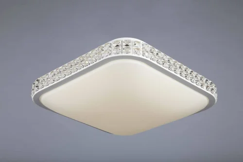Люстра потолочная LED Calne OML-43207-42 Omnilux белая на 1 лампа, основание белое в стиле хай-тек  фото 2