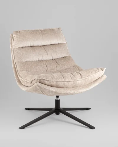 Кресло лаунж Lazy, бежевый УТ000041731 Stool Group, /, ножки//, размеры - *****мм