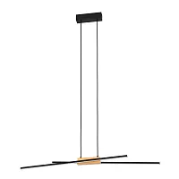 Светильник подвесной LED Panagria 900489 Eglo чёрный на 2 лампы, основание чёрное в стиле современный хай-тек 