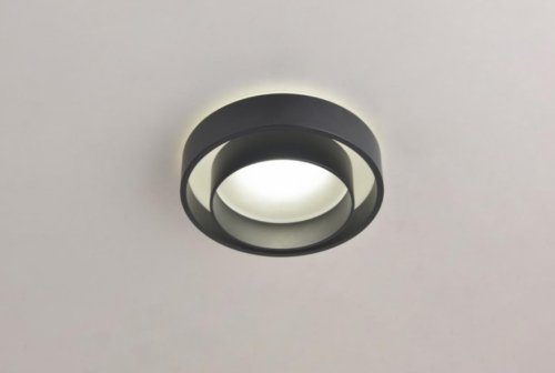 Светильник точечный LED Valletta OML-103219-15 Omnilux чёрный 1 лампа, основание чёрное в стиле современный 