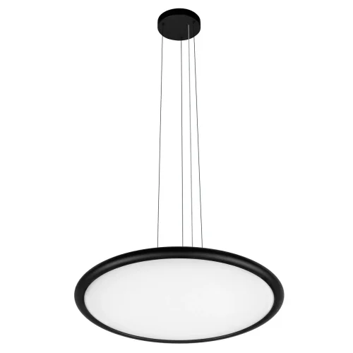 Светильник подвесной LED Sweety 10454/500P Black LOFT IT белый на 1 лампу, основание чёрное в стиле современный хай-тек круглый