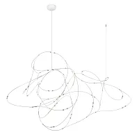 Светильник подвесной LED Flock of Light 10309/21 CR LOFT IT белый на 1 лампу, основание белое в стиле современный минимализм 