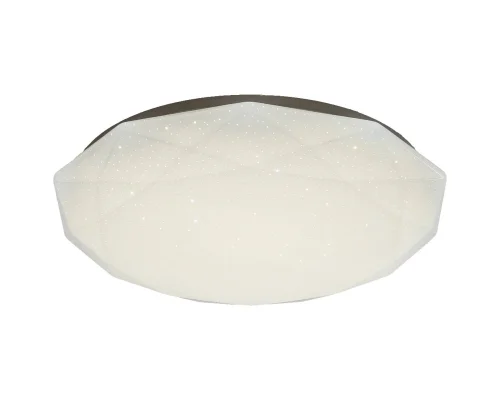 Люстра с пультом LED IceCrystal OML-47207-24 Omnilux белая на 1 лампа, основание белое в стиле хай-тек с пультом