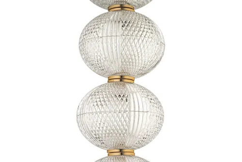 Светильник подвесной LED Candels L 1.P7 G Arti Lampadari прозрачный 1 лампа, основание золотое в стиле современный  фото 3