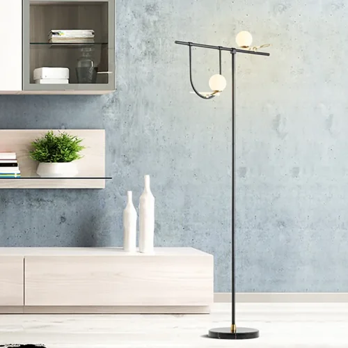 Торшер Yanzi LED Floor Lamp 101358-26 ImperiumLoft белый на 2 лампы, основание голубое в стиле современный фото 10 Торшер Yanzi LED Floor Lamp 101358-26 ImperiumLoft белый на 2 лампы, основание голубое в стиле современный фото 10