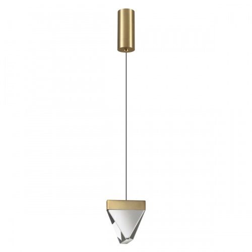 Светильник подвесной LED Ray 6678/5L Odeon Light прозрачный 1 лампа, основание латунь в стиле современный 