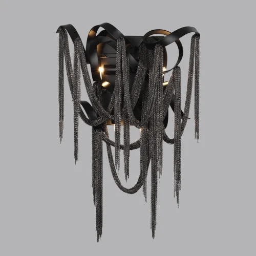 Бра Chainy 5067/4W Odeon Light чёрный на 4 лампы, основание чёрное в стиле современный лофт  фото 4