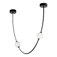 Светильник подвесной LED Embrace 10242/600 Black LOFT IT белый 1 лампа, основание чёрное в стиле современный 