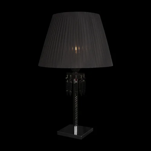 Настольная лампа Zenith 10210T Black LOFT IT чёрная 1 лампа, основание чёрное хром хрусталь металл в стиле арт-деко  фото 2