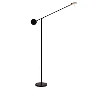Торшер LED Некси 09440-F,19(3000K) Kink Light для чтения изогнутый чёрный на 1 лампу, основание чёрное в стиле современный 
