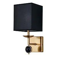Бра Diva 2822-1W Favourite чёрный 1 лампа, основание латунь в стиле классический 