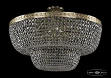Люстра потолочная хрустальная 19101/80IV G Bohemia Ivele Crystal прозрачная на 16 ламп, основание золотое в стиле классика sp