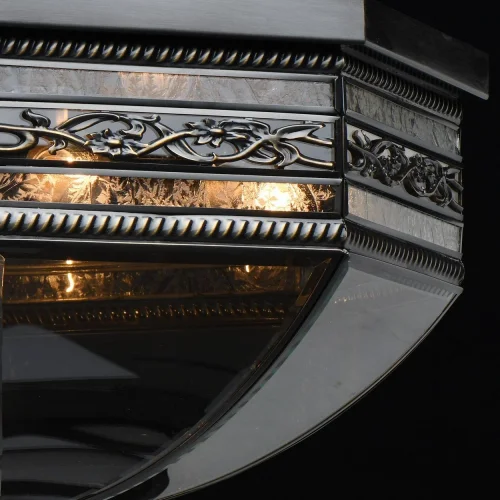Светильник потолочный Корсо 801010806 Chiaro прозрачный 6 ламп, основание чёрное в стиле кантри  фото 5