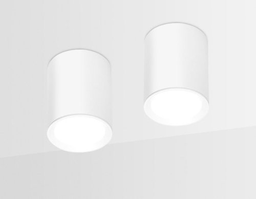 Светильник накладной TN215 Ambrella light белый 1 лампа, основание белое в стиле модерн круглый фото 4