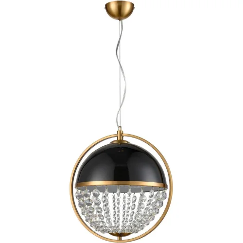 Светильник подвесной Arrivo VL1774P01 Vele Luce чёрный 1 лампа, основание золотое в стиле классический шар фото 2