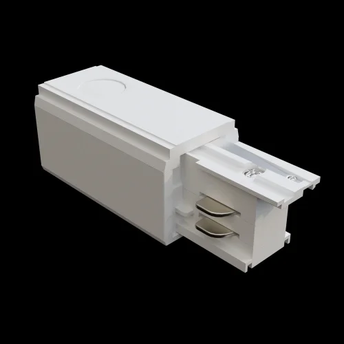Токопровод для шинопровода 3 phase track system TRA005B-31W-R Maytoni белый в стиле для светильников серии 3 Phase Track System подвесной накладной trinity трёхфазный трёхфазный фото 5