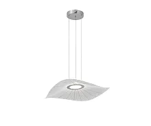 Светильник подвесной LED Жасмин 08036-60,02 Kink Light белый 1 лампа, основание хром в стиле хай-тек современный 
